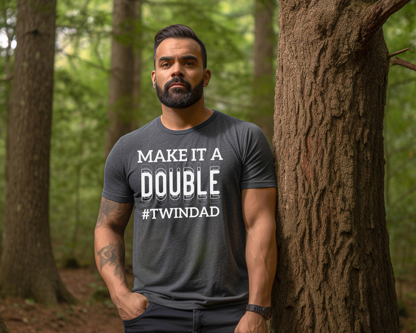 Twin Dad Shirt - Make It A Double Shirt