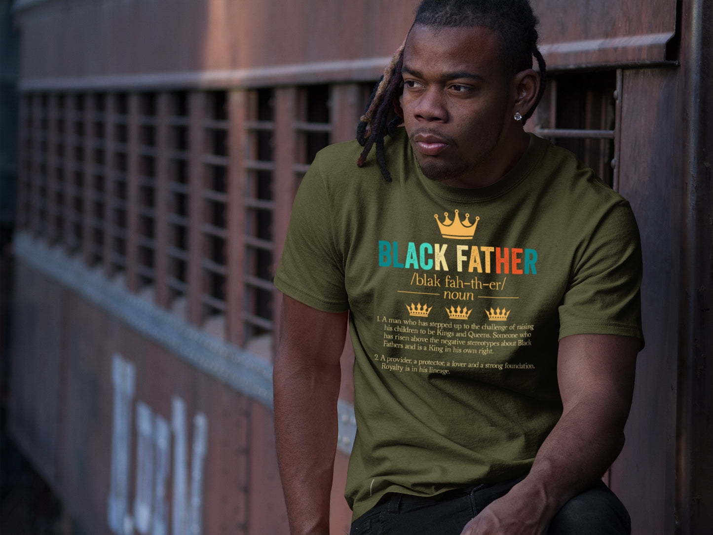 Black Father Definition Shirt **