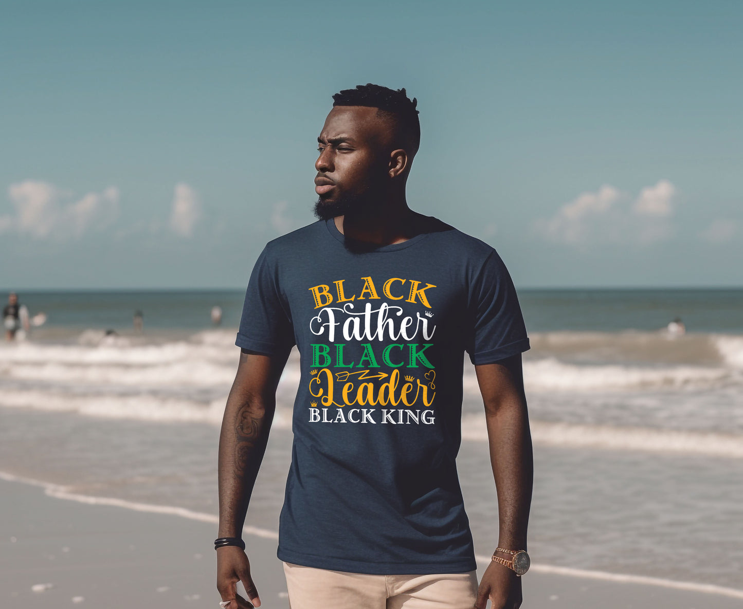 Black father Black leader shirt