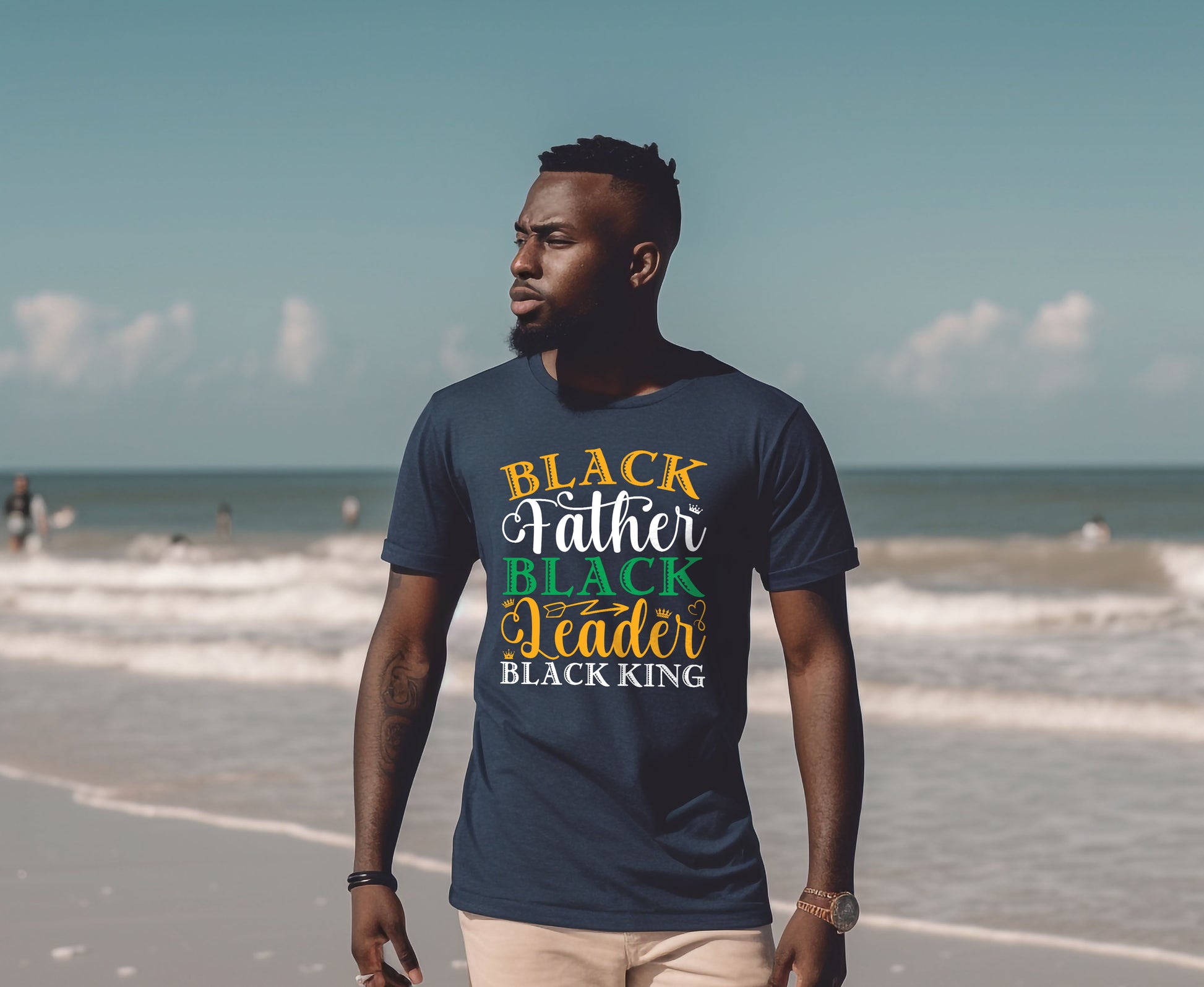Black father Black leader shirt