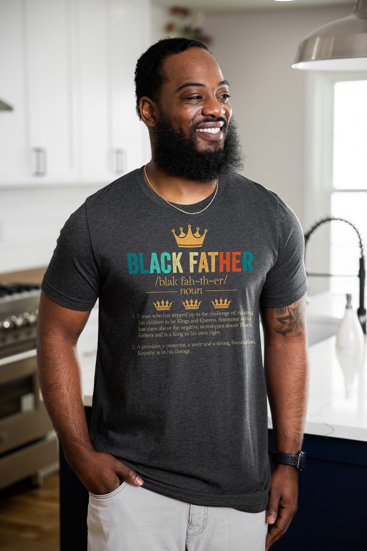 Black Father Definition Shirt **