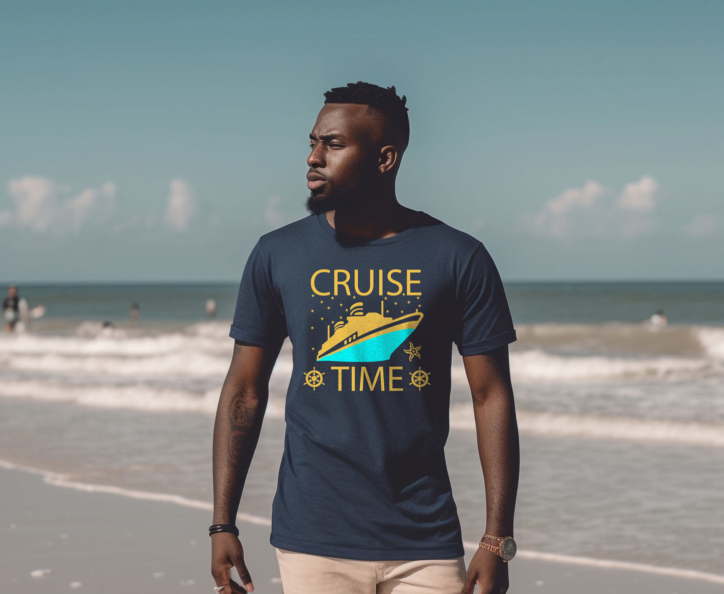 Cruise Tee Shirts - Cruise Time navy