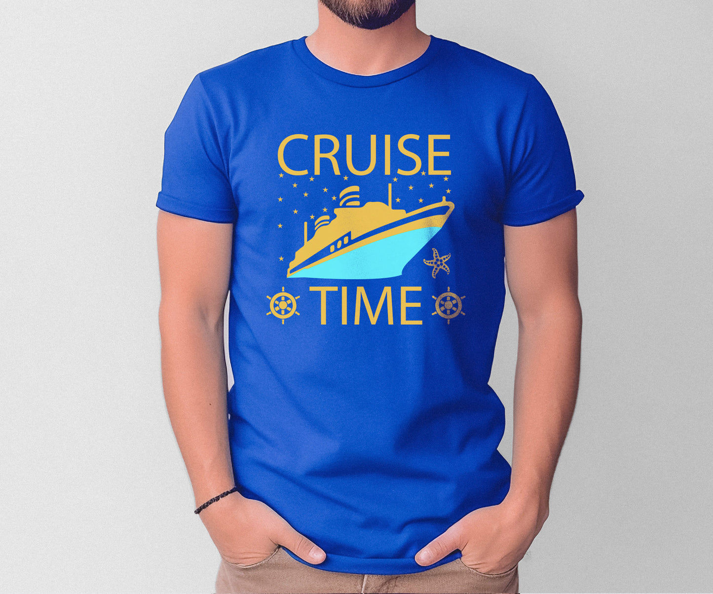 Cruise Tee Shirts - Cruise Time true royal
