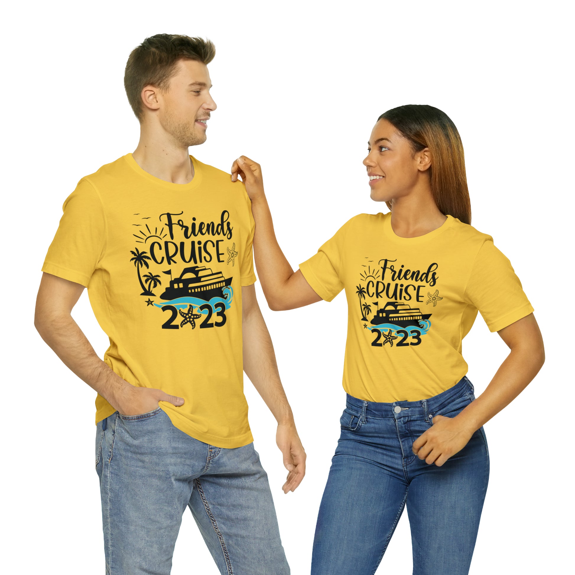 Cruise Tee Shirts - Friends Cruise Shirt yellow