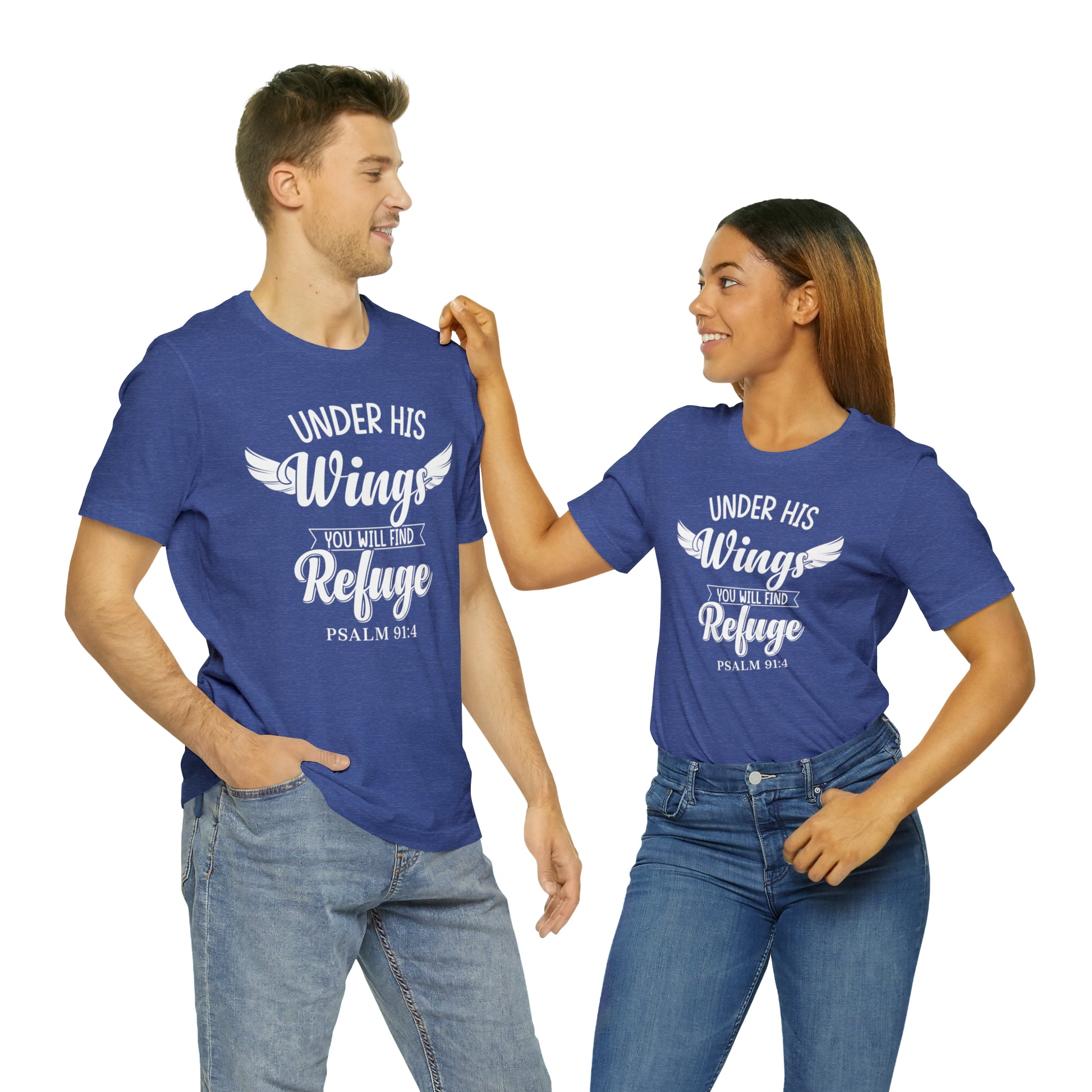 Psalm 91 shirt unisex heather true royal