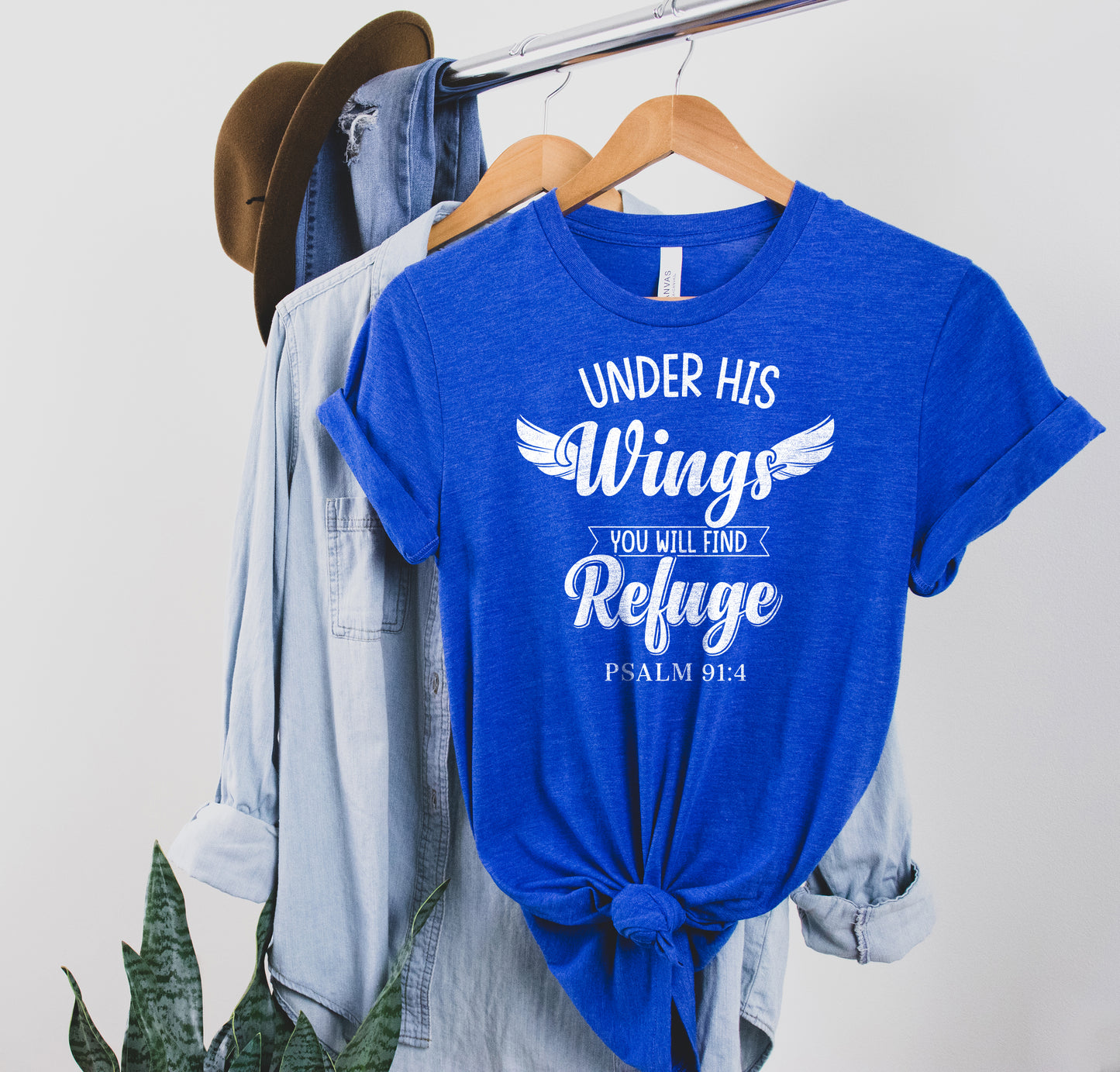 Psalm 91 Shirt - Under His Wings You Will Find Refuge