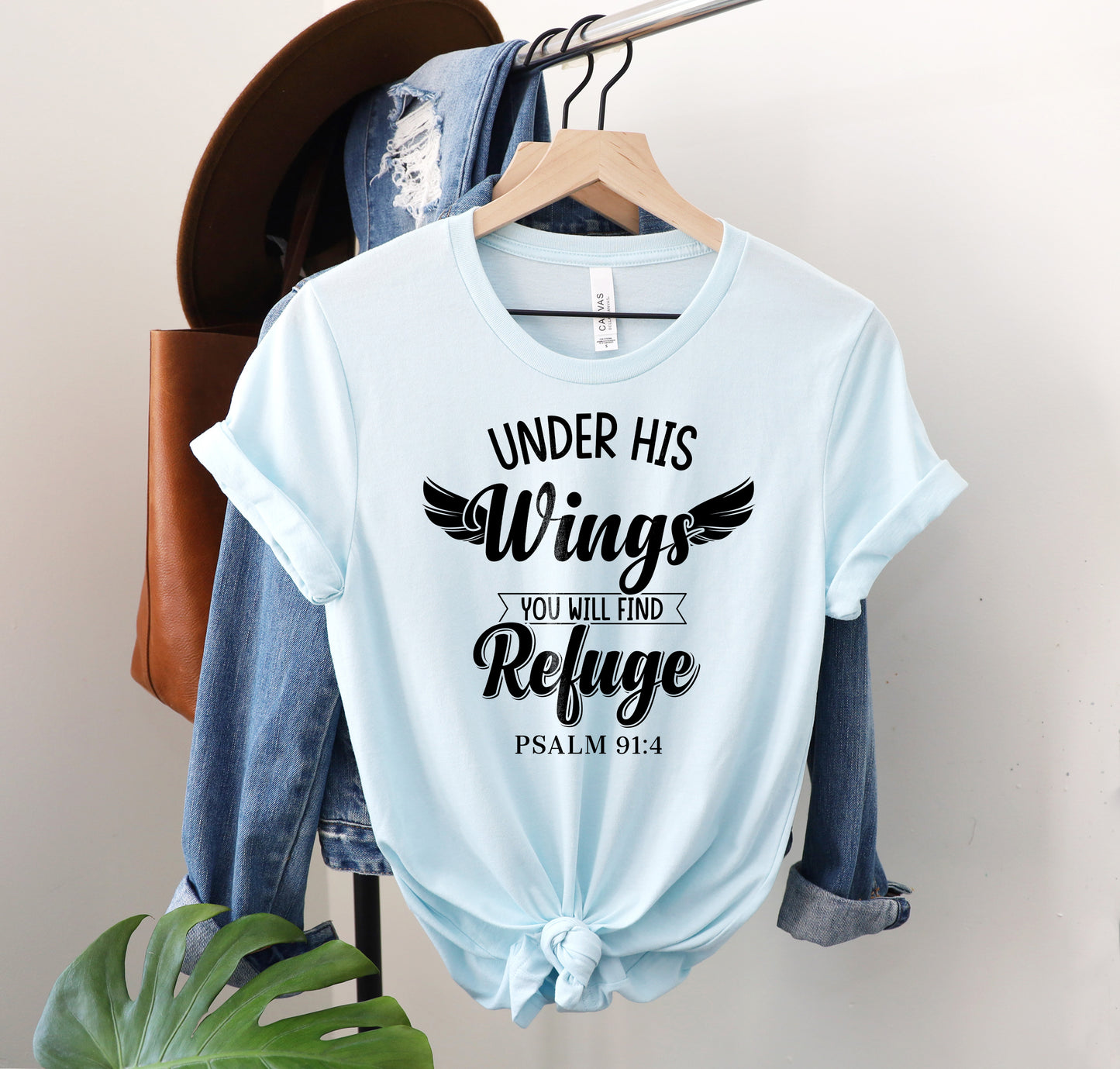 Psalm 91 Shirt - Under His Wings You Will Find Refuge